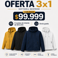Oferta 3x1 Campera Neoprene Soft Shell Impermeable Interior Micro Polar