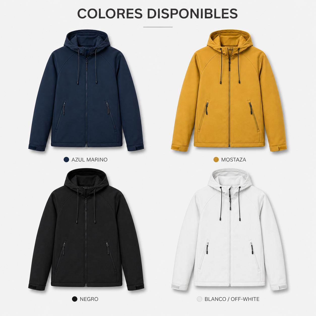 Oferta 3x1 Campera Neoprene Soft Shell Impermeable Interior Micro Polar